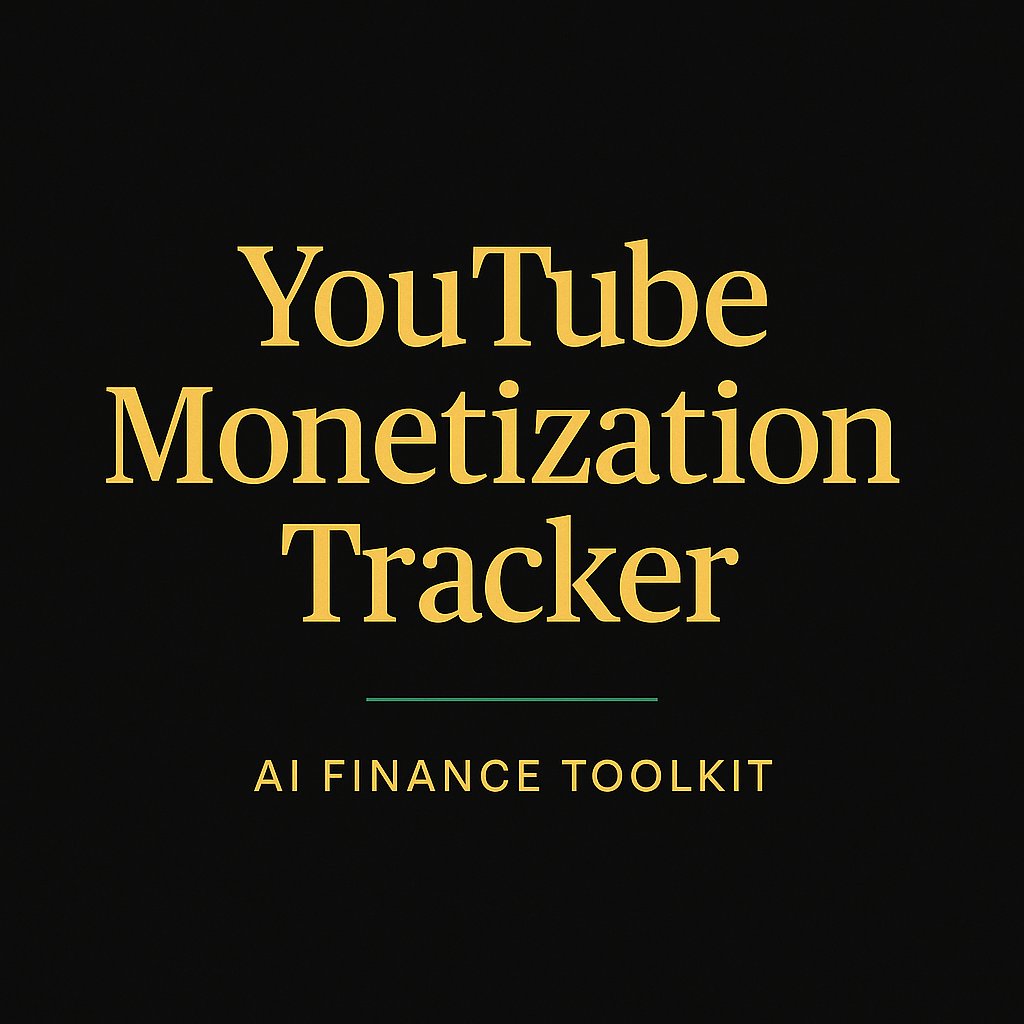 AI Finance Toolkit – YouTube Monetization Tracker